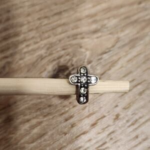 Vintage Michael Anthony Italy MA Sterling Silver 925 European Charm Cross